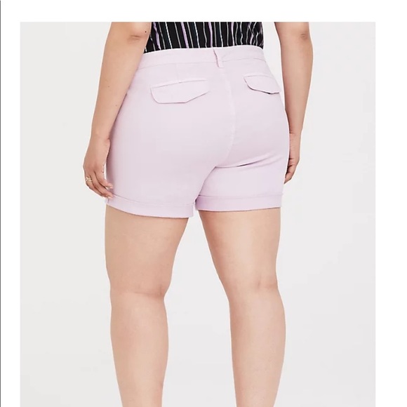 Nwt Torrid size 10 Chino Lilac Purple Shorts - Picture 2 of 5
